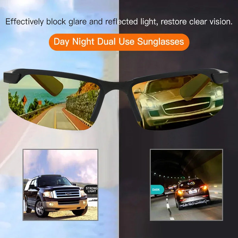 🥳2026 Hot Selling Item🥳💞 Over 50,000 units sold! 🎁A truly thoughtful gift he'll use | Photochromic Polarized Sunglasses, day and night compatible🛡️😎