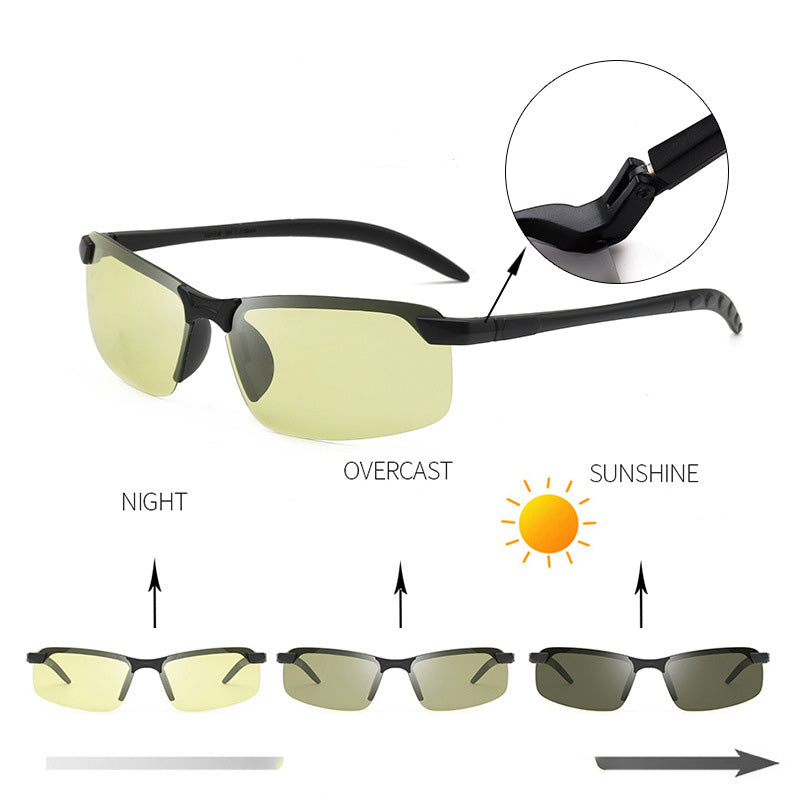 🥳2026 Hot Selling Item🥳💞 Over 50,000 units sold! 🎁A truly thoughtful gift he'll use | Photochromic Polarized Sunglasses, day and night compatible🛡️😎