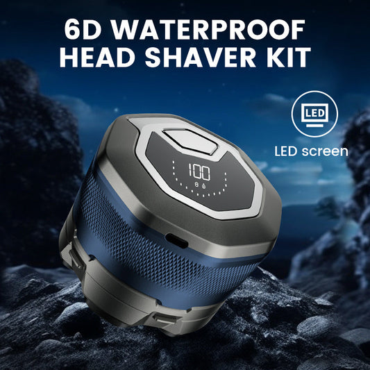 ❄️Summer Deal 50% Off!🔥Rechargeable Head Shaver with 6 Blades – Magnetic Design, IPX6 Washable, Type-C Charging & LED Display