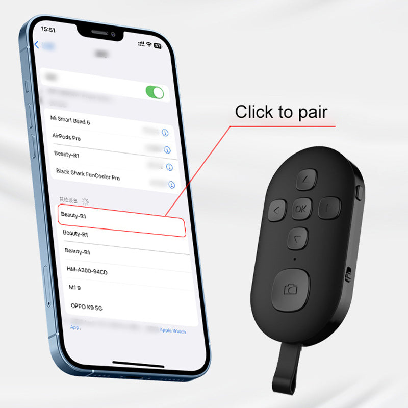 Portable Smartphones Camera Shutter Remote Control