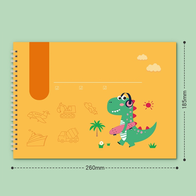 8-Theme Cartoon Tracing Groove Drawing Book