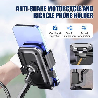 Anti-Shake Motorcycle and Bicycle Phone Holder