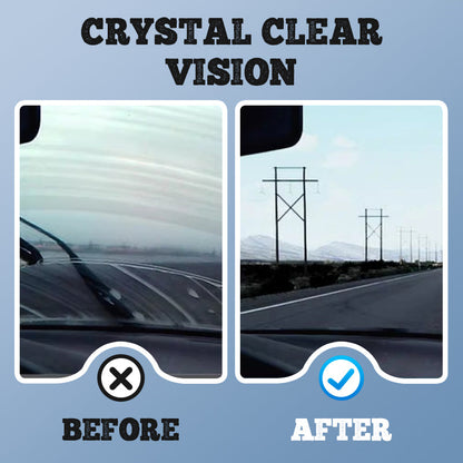 🚗 BUY 1 GET 1 FREE! ✨ Car Glass Cleaner & Protective Coating - Repels Water, Prevents Fog & Dirt Build-Up, Enh Visibility in All Weather Conditions ☔🔍