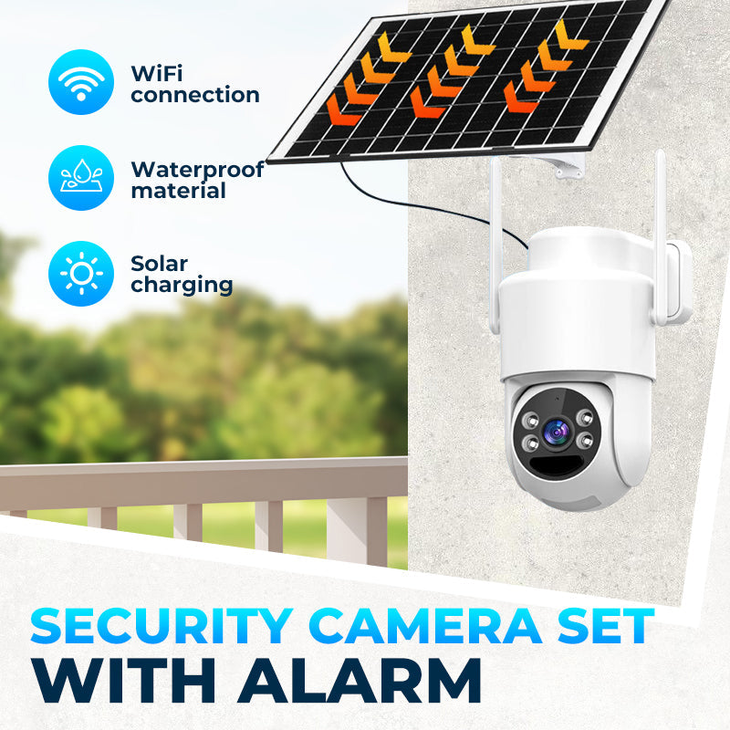 📦50%OFF|Solar-Power Wireless Security Camera Set with Alarm