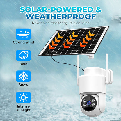📦50%OFF|Solar-Power Wireless Security Camera Set with Alarm