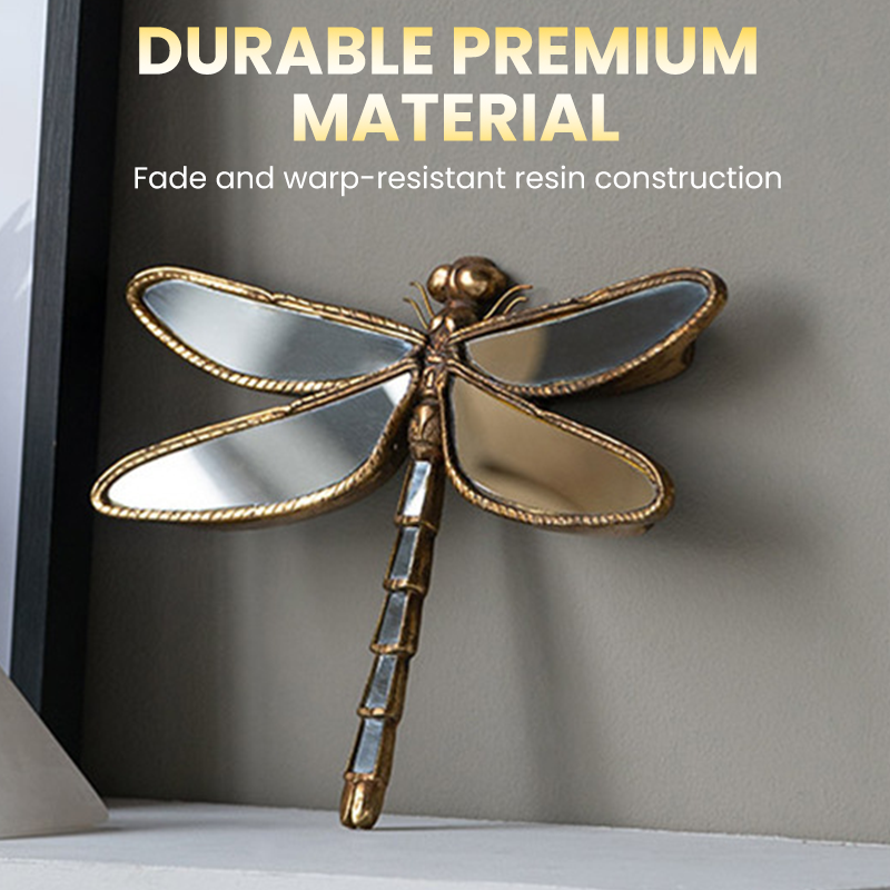 Vintage Mirror Butterfly & Dragonfly Wall Decor