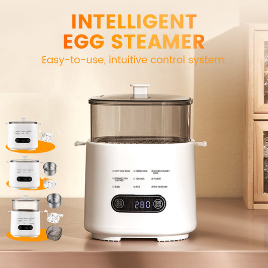 🎁2026 Neues Design🥚✨Mini Multi-Functional Egg Cooker Set with Smart Touch Panel