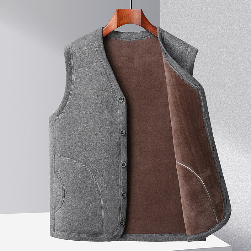 [warm gift] Men’s Winter Fleece Padded Insulation Vest