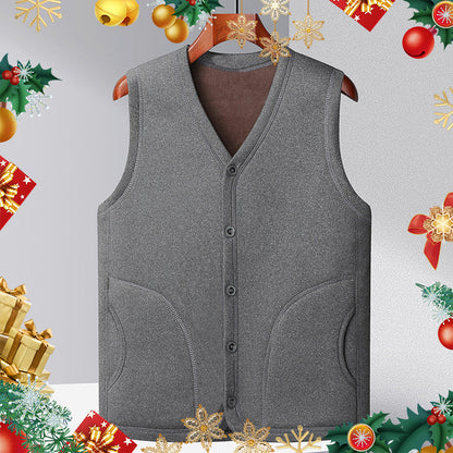[warm gift] Men’s Winter Fleece Padded Insulation Vest