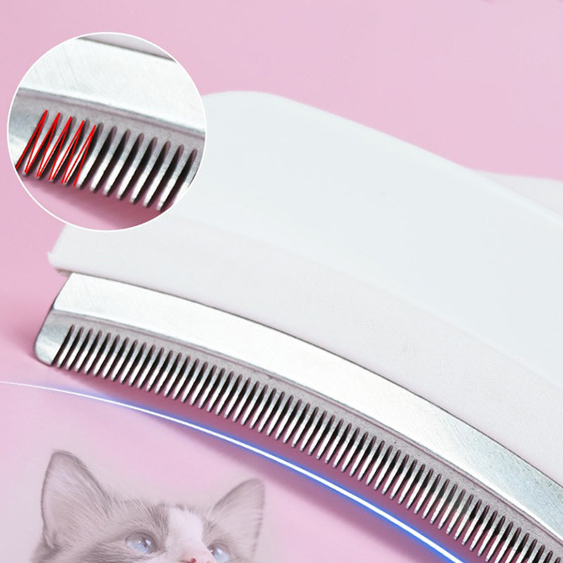 🐾 LIMITED-TIME 50% OFF! ✨ Pet Hair Removal Comb – Stainless Steel, Skin-Safe, Ergonomic 🌿