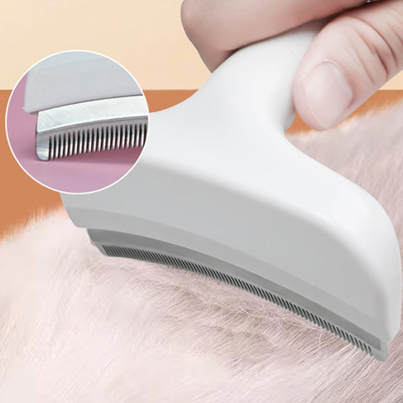 🐾 LIMITED-TIME 50% OFF! ✨ Pet Hair Removal Comb – Stainless Steel, Skin-Safe, Ergonomic 🌿