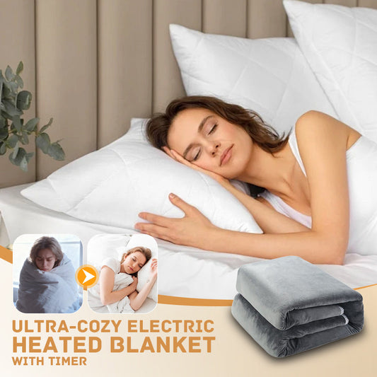 Ultra-Cozy Electric Heated Blanket with Timer