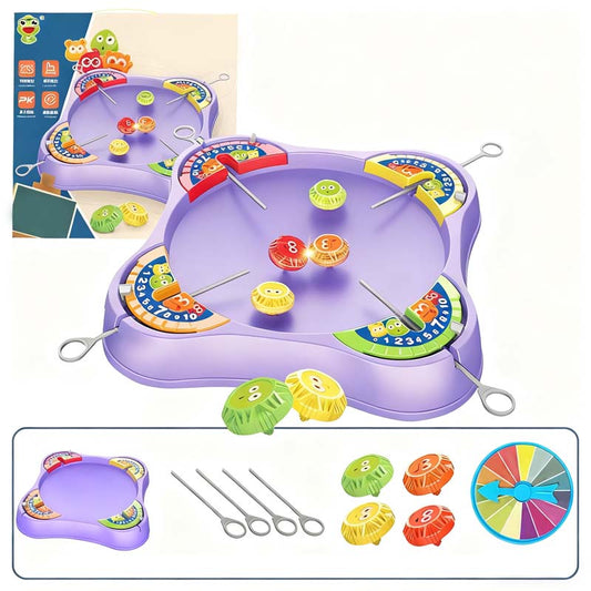 Kids' 4-Player Battle Spinning Top Toy Set