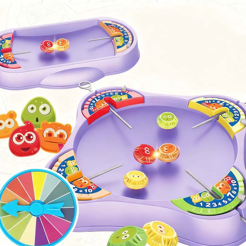 Kids' 4-Player Battle Spinning Top Toy Set