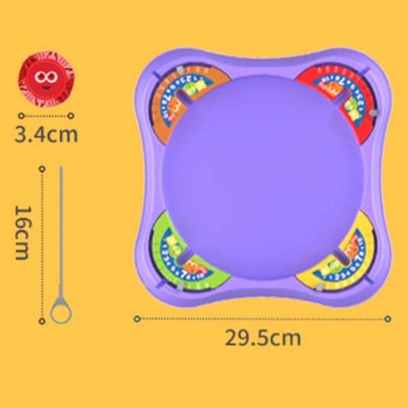 Kids' 4-Player Battle Spinning Top Toy Set