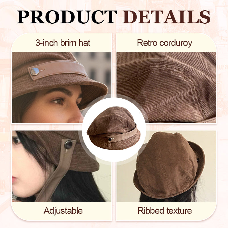 Retro Corduroy Bucket Hat