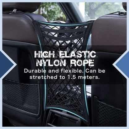 🚗 3‑Layer Universal Elastic Car Trunk Net Storage Bag | Heavy‑Duty Mesh Cargo Organizer