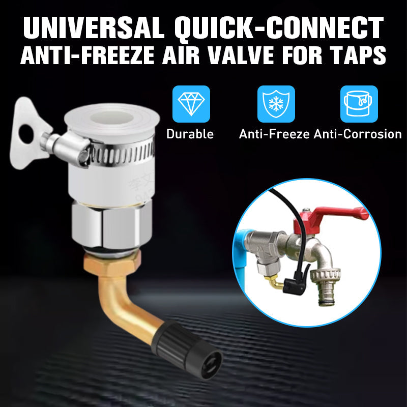 Universal Quick-Connect Anti-Freeze Air Valve for Taps