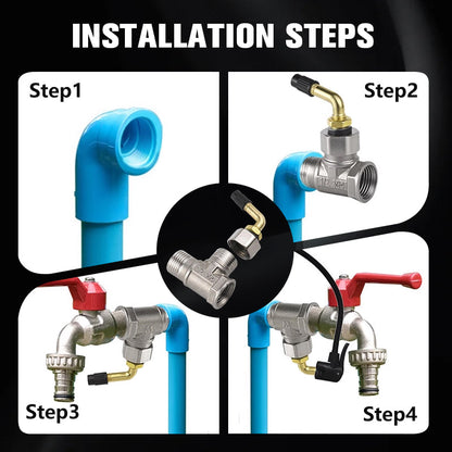 Universal Quick-Connect Anti-Freeze Air Valve for Taps