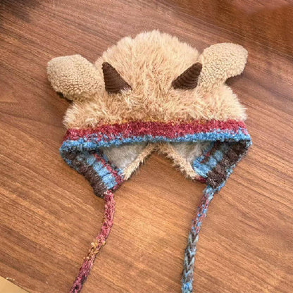 💖LAST DAY PROMOTION - 50%OFF 💖 Plush lamb-shaped hat and cute earmuffs