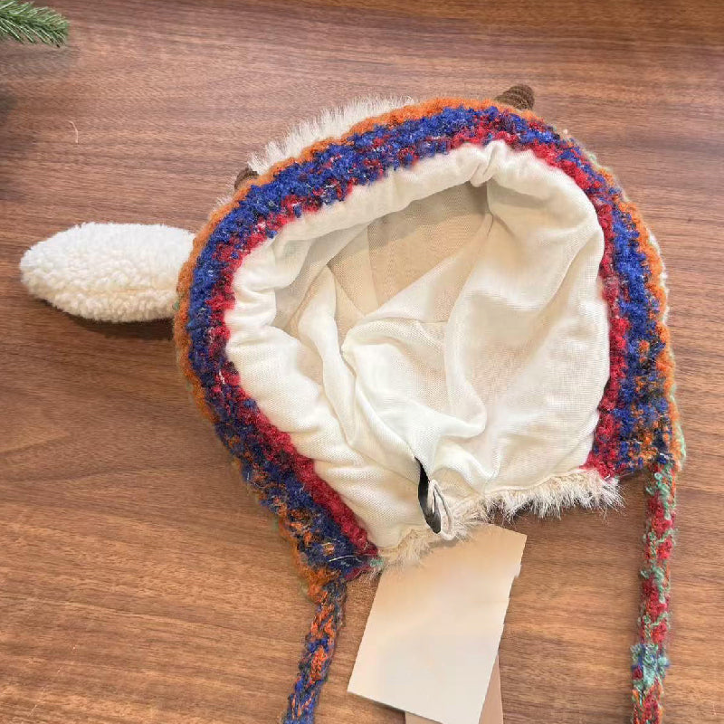 💖LAST DAY PROMOTION - 50%OFF 💖 Plush lamb-shaped hat and cute earmuffs