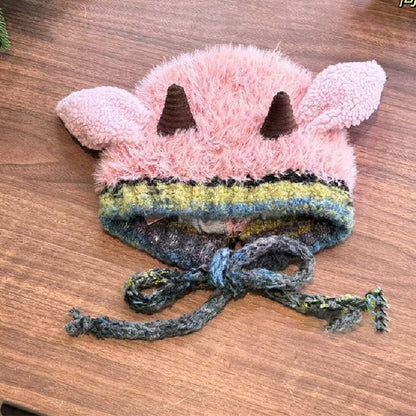 💖LAST DAY PROMOTION - 50%OFF 💖 Plush lamb-shaped hat and cute earmuffs