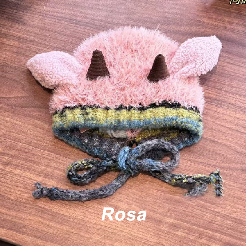 💖LAST DAY PROMOTION - 50%OFF 💖 Plush lamb-shaped hat and cute earmuffs
