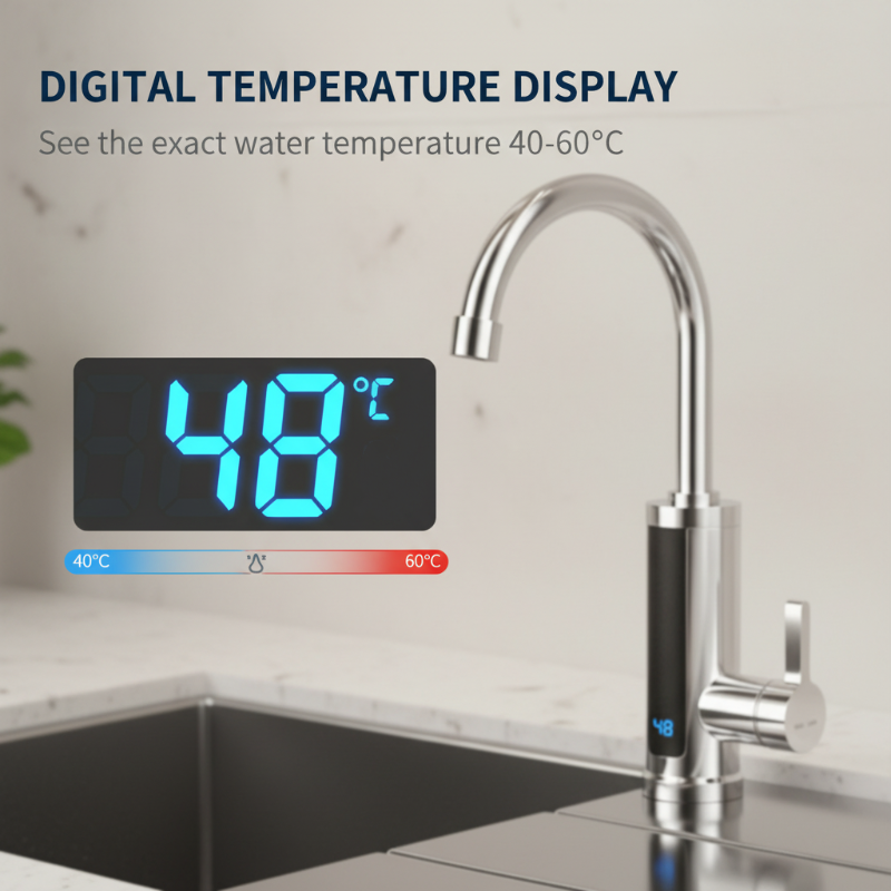 ⏰ Limited-Time 40% Off · Heats Up in 3 Seconds 🥰 Dual-Temperature Electric Faucet | Kitchen's Fast-Heating Wonder for Dishwashing & Prep ✨