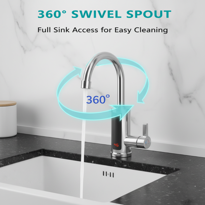 ⏰ Limited-Time 40% Off · Heats Up in 3 Seconds 🥰 Dual-Temperature Electric Faucet | Kitchen's Fast-Heating Wonder for Dishwashing & Prep ✨