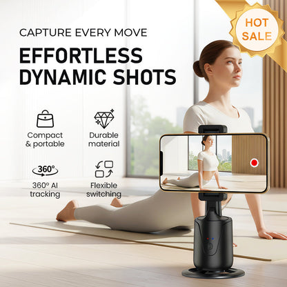Portable 360°Auto-Tracking Phone Stand