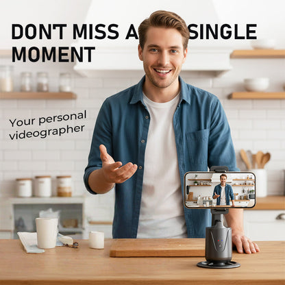 Portable 360°Auto-Tracking Phone Stand