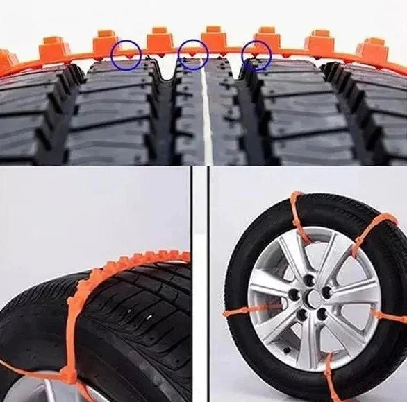 🔥2025 Winter Hot Sale🔥Universal Reusable Anti-skid Nylon Tire Chains