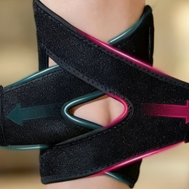 🔥 50% OFF! 🦵 ADJUSTABLE KNEE SUPPORT - 3-Heat Settings & Massage Function, Breathable Neoprene Material, Ideal for Sports and Daily Comfort 🌟🧴