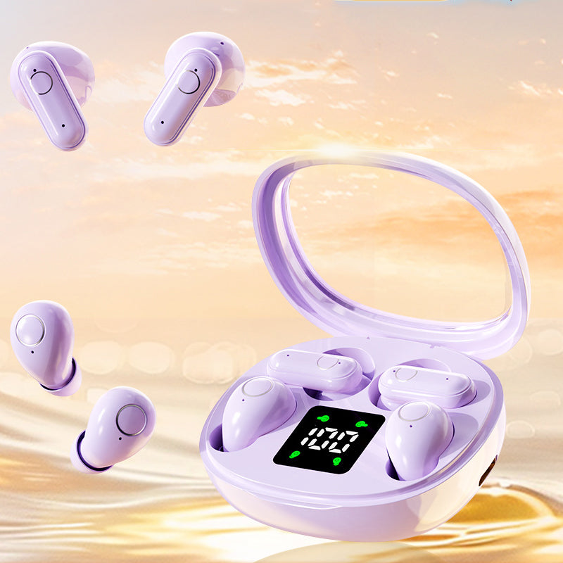 Dual-Pair Wireless Bluetooth Headset with LED Charging Case