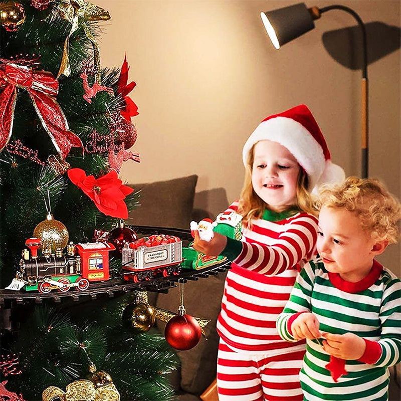 [Beste cadeau voor kinderen] Elektrische Kersttrein Speelgoedset