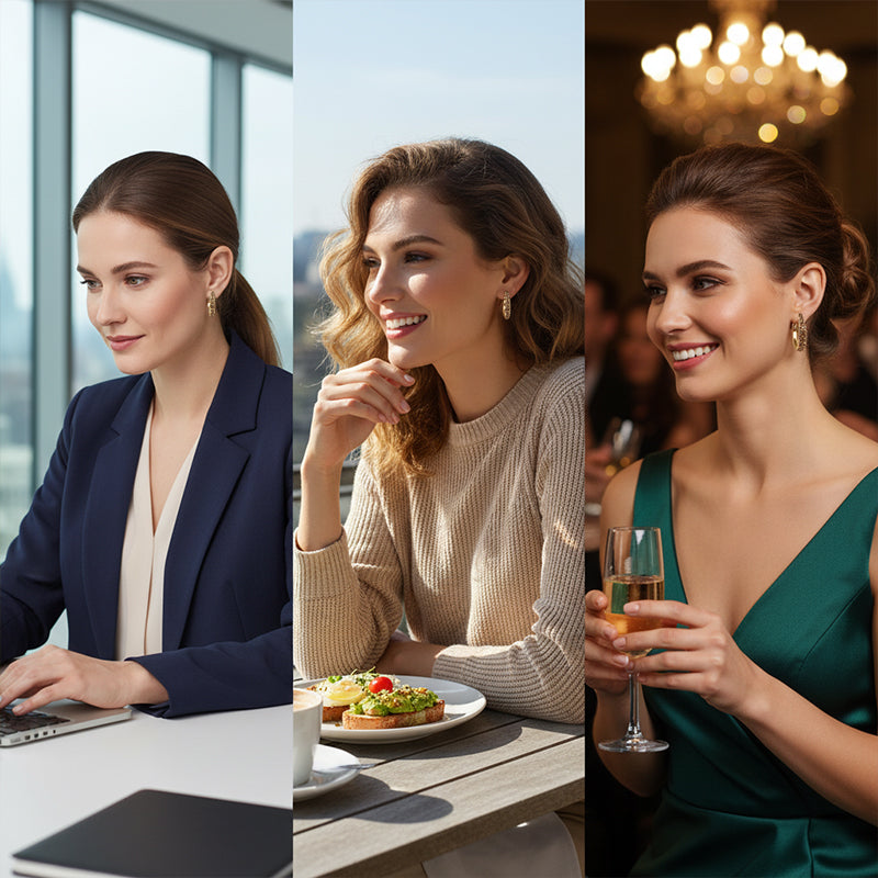 Women's Sparkling Versatile Lightweight Earrings