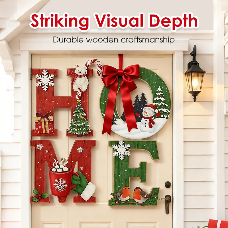 🎄⛄Christmas Wooden Wall Decor Letter Sign - HOME/JOY