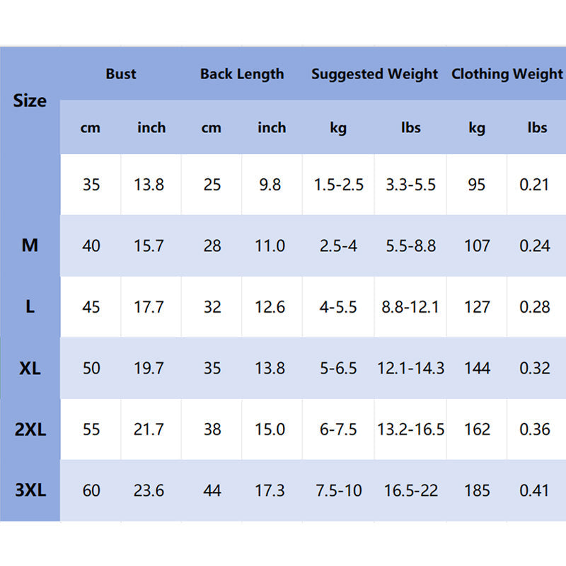 Warm Windproof Winter Dog Padded Clothes