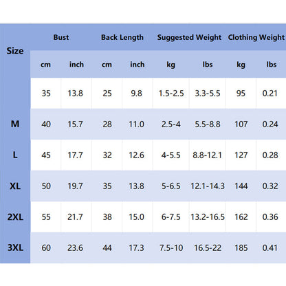 Warm Windproof Winter Dog Padded Clothes