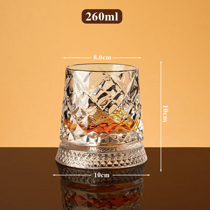 360° Rotating Whiskey Glass Tumbler