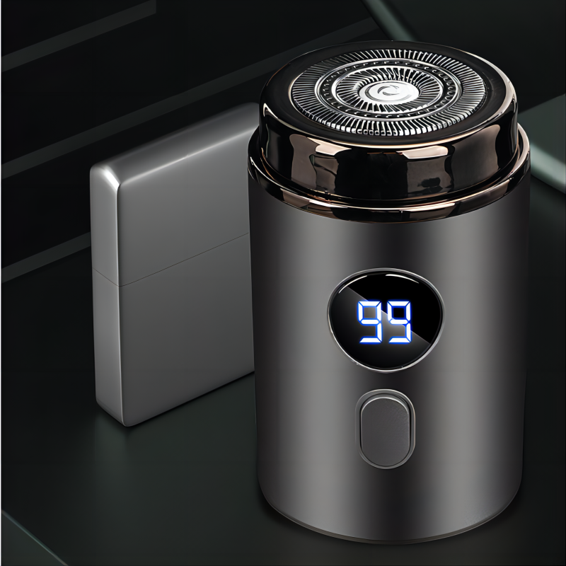 Men’s Powerful Mini Electric Shaver with Digital Display