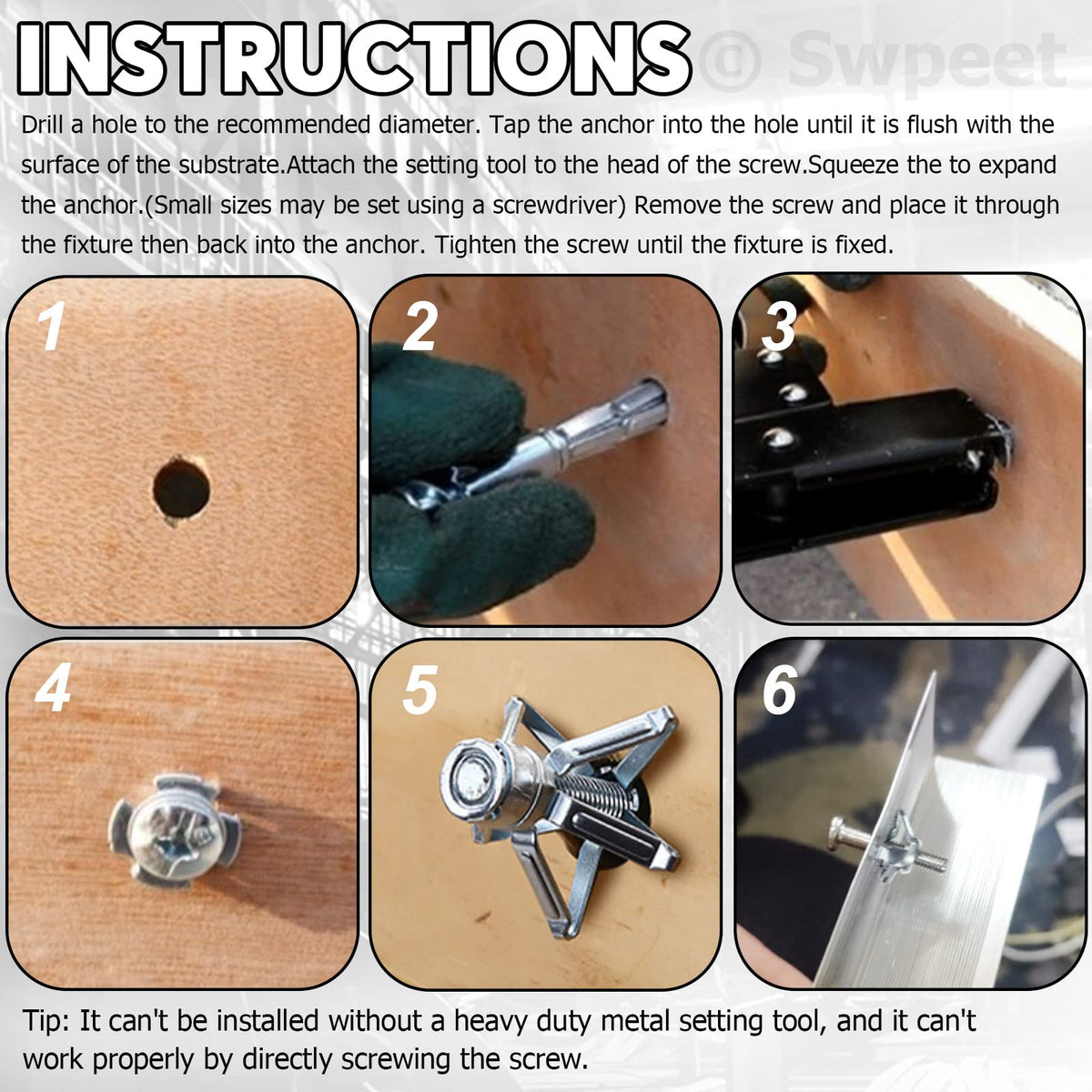 🔧 50% OFF! ⚙️ Expansion Screw Petal Nut – Strong hold & easy install 🏠