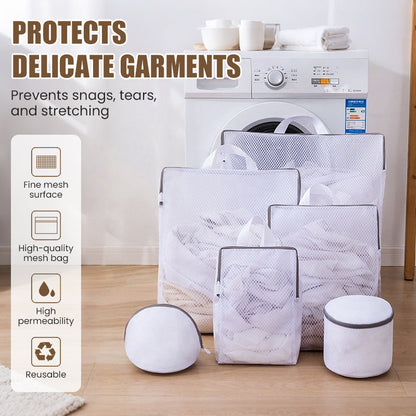 ⏰🎁Portable Mesh Laundry Bags with Handle