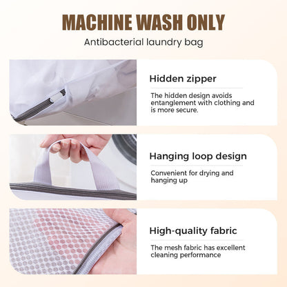 ⏰🎁Portable Mesh Laundry Bags with Handle