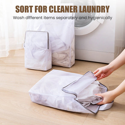 ⏰🎁Portable Mesh Laundry Bags with Handle