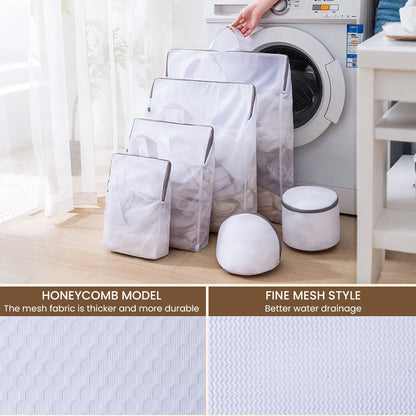 ⏰🎁Portable Mesh Laundry Bags with Handle