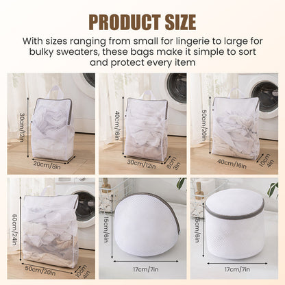 ⏰🎁Portable Mesh Laundry Bags with Handle