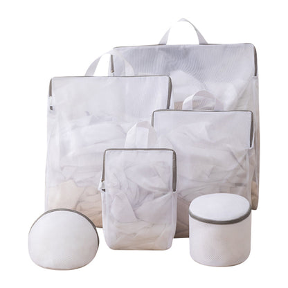 ⏰🎁Portable Mesh Laundry Bags with Handle
