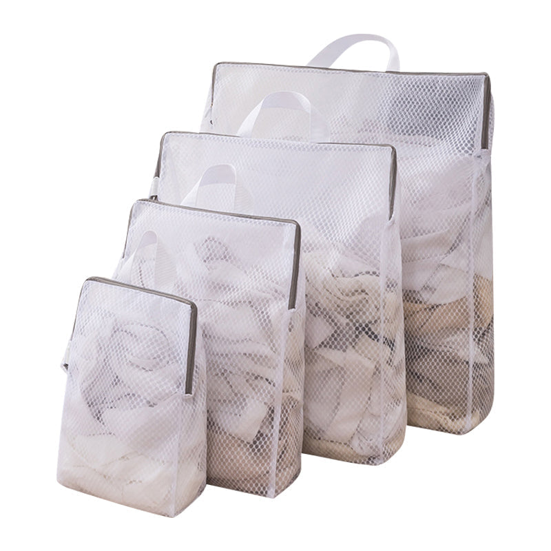 ⏰🎁Portable Mesh Laundry Bags with Handle