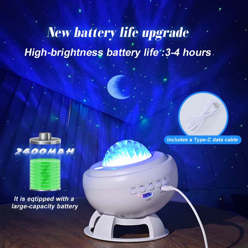 🥳2026 HOT SALE🥳💞50K+ SOLD!🌌🔊 50% OFF! Starry Sky Projection Speaker – Soothing lights & sound. Easy remote, long battery. A peaceful bedtime companion. 😴💤